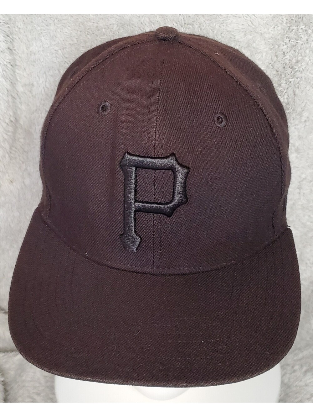 Pittsburgh Pirates 47 Brand Black Tonal Logo Snapback Hat MLB OSFM